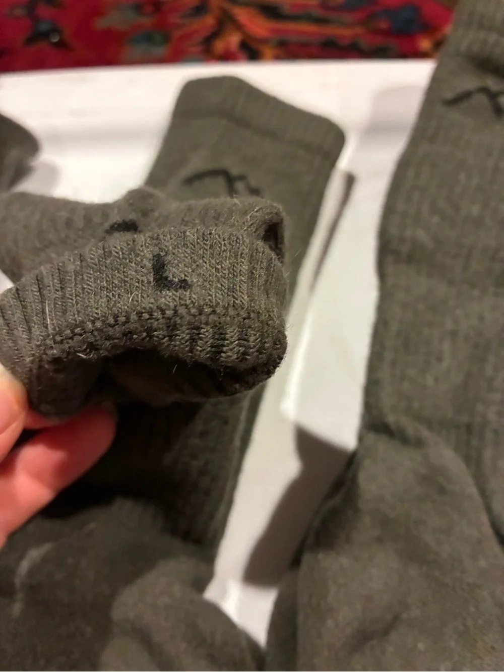 Darn Tough Military Green Crew Socks - 3 complete pairs